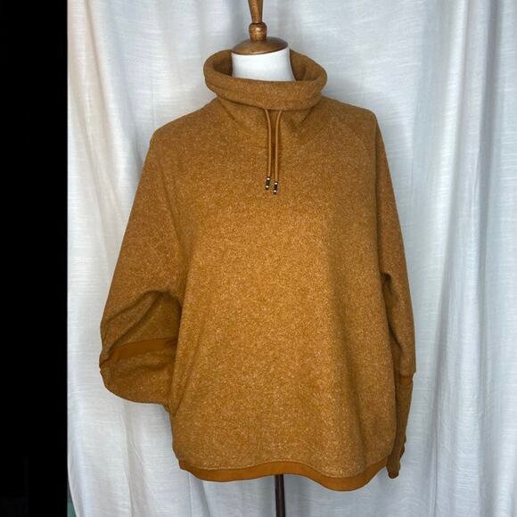 Women's Nike Orange Cowl Neck Pullover Sweater (XL) - Picture 1 of 6